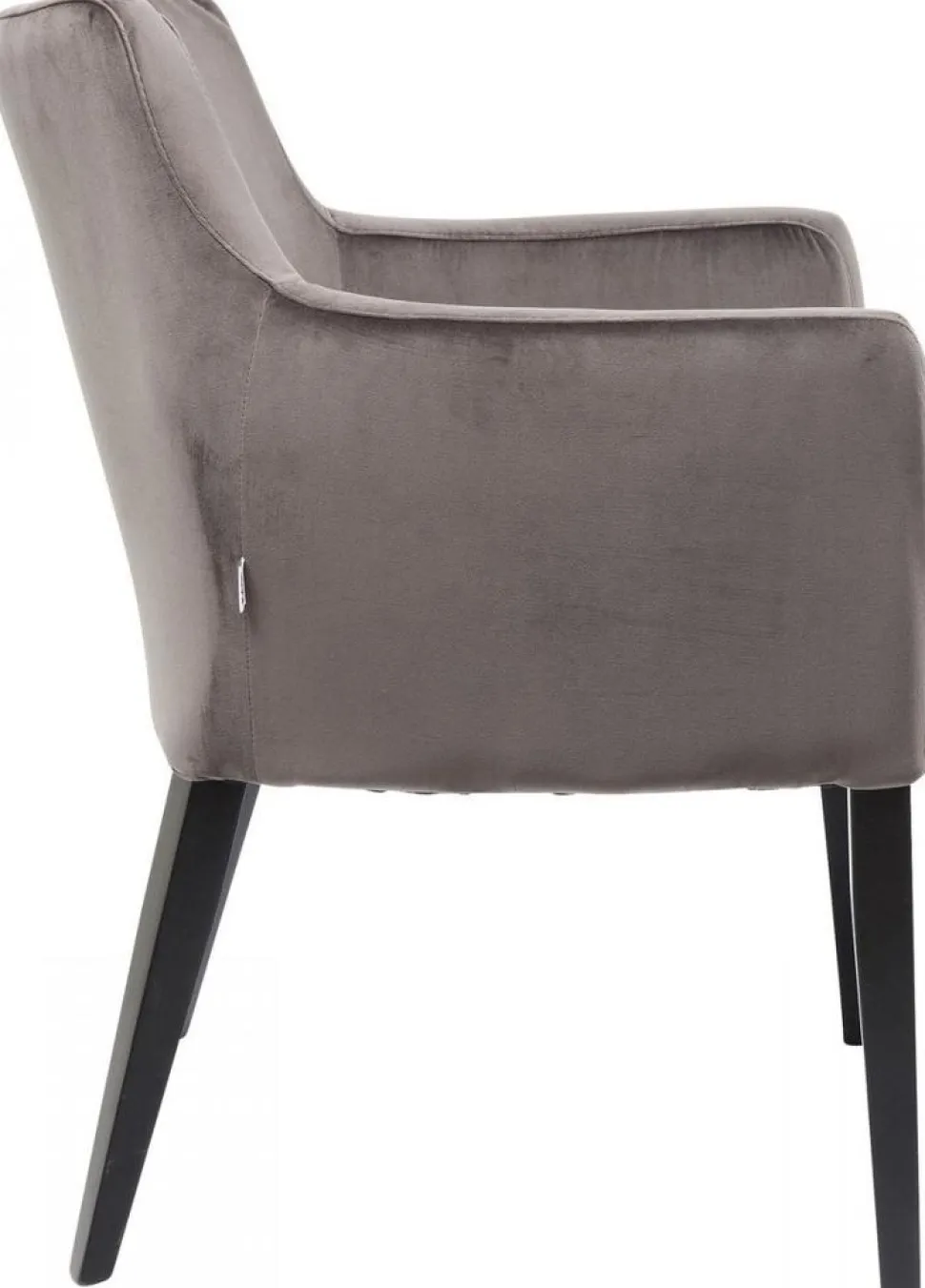 KARE Design Armleunstoel Black Mode Fluweel Grijs Best