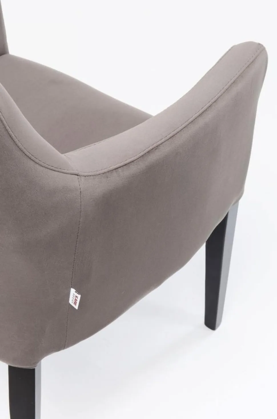 KARE Design Armleunstoel Black Mode Fluweel Grijs Best