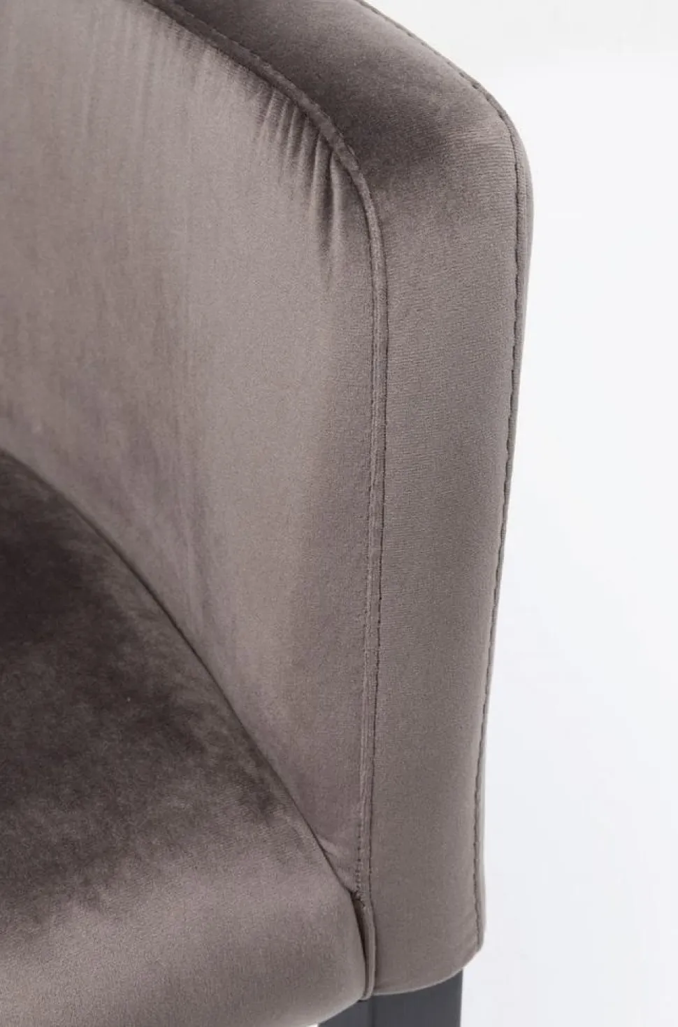 KARE Design Armleunstoel Black Mode Fluweel Grijs Best