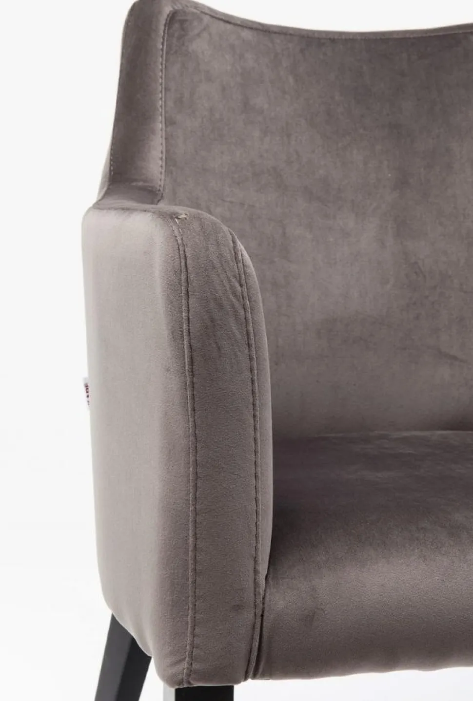 KARE Design Armleunstoel Black Mode Fluweel Grijs Best