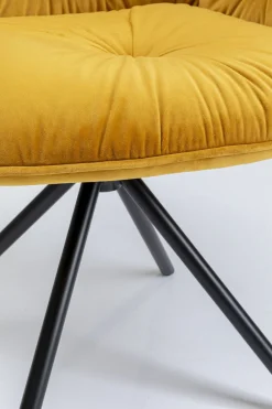 KARE Design Armleunstoel Mila Geel Shop