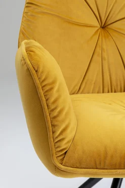 KARE Design Armleunstoel Mila Geel Shop