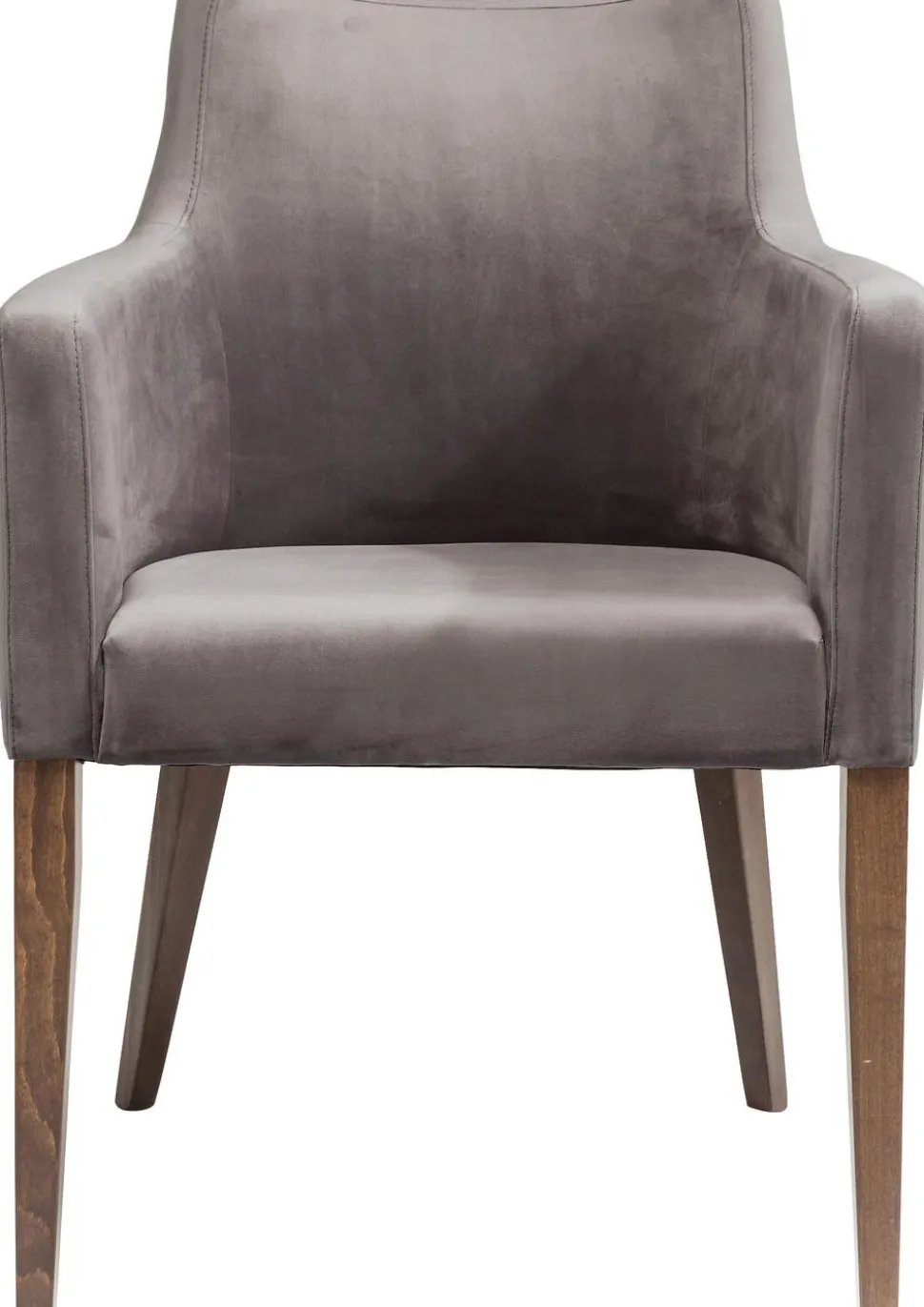 KARE Design Armleunstoel Mode Fluweel Grijs Cheap