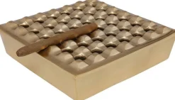 KARE Design Asbak Soho Square Brass 25x25cm Sale