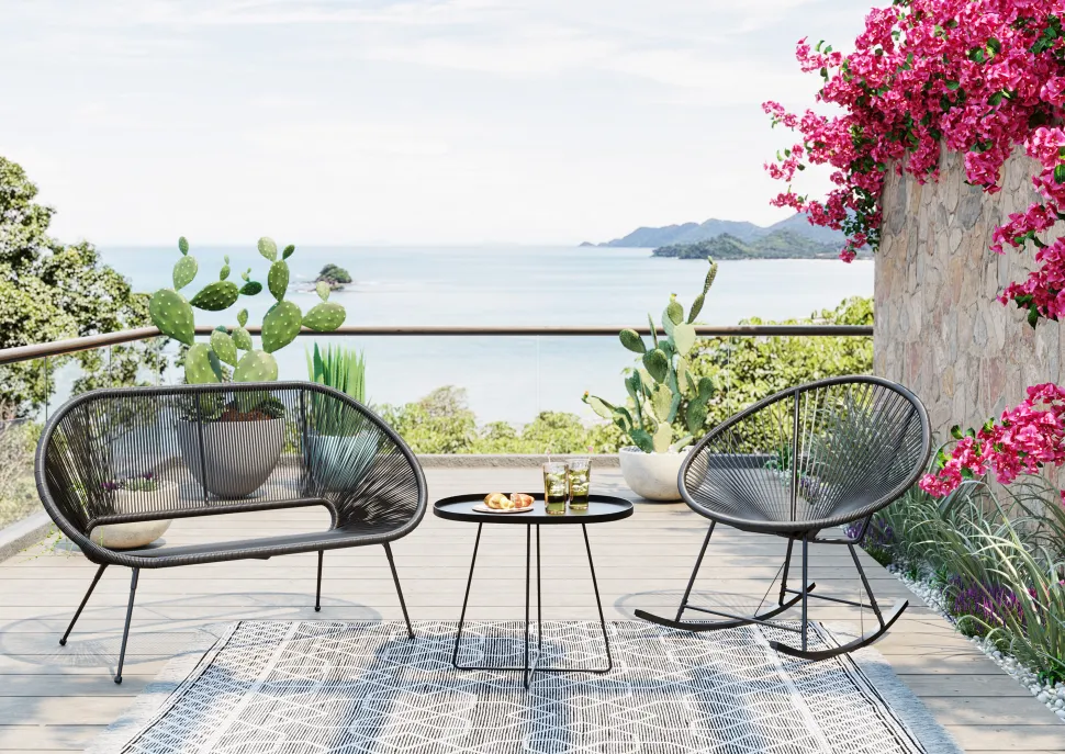 KARE Design Bank Acapulco Black Best