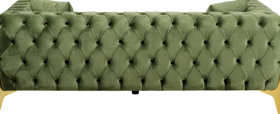 KARE Design Bank Bellissima 2-Seater Velvet Green 200cm New