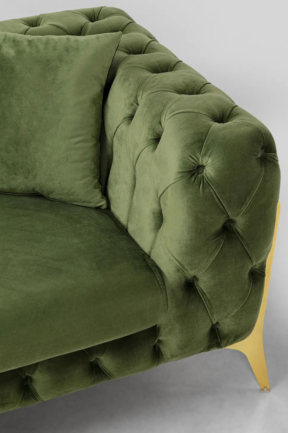 KARE Design Bank Bellissima 2-Seater Velvet Green 200cm New