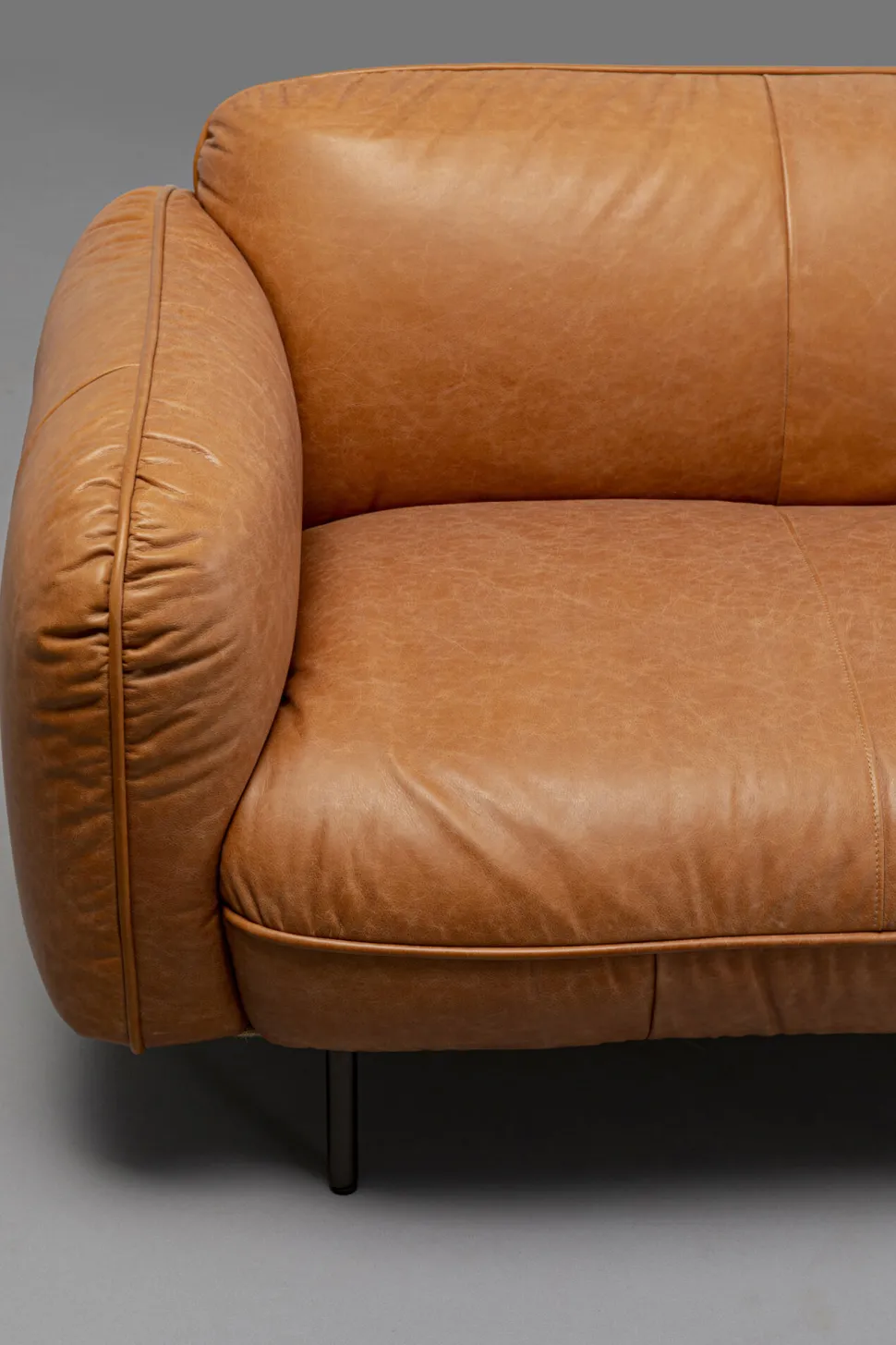 KARE Design Bank Calgary Smart Leather Light Brown 228cm Cheap
