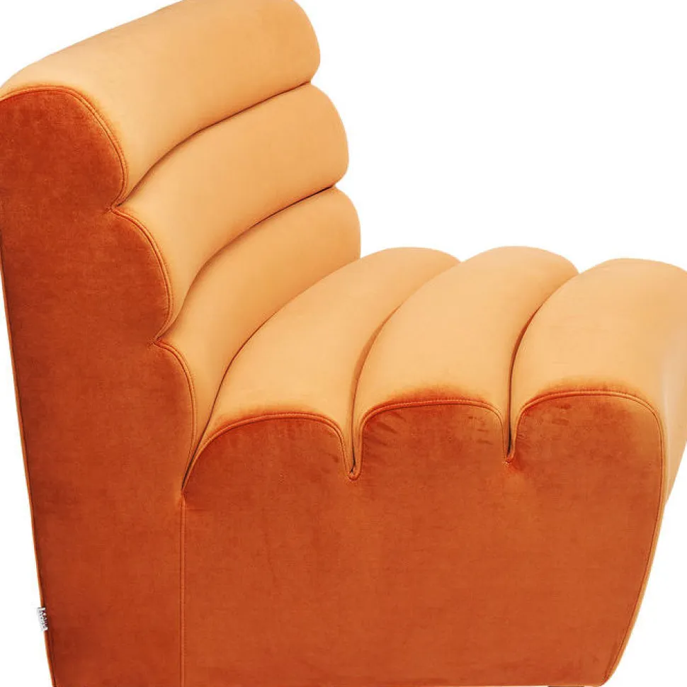 KARE Design Bank Element Wave Oranje Fashion