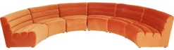 KARE Design Bank Element Wave Oranje Fashion
