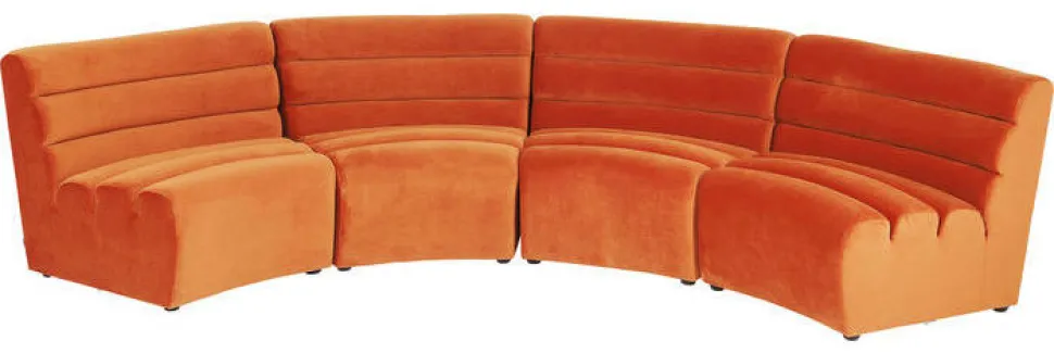 KARE Design Bank Element Wave Oranje Fashion