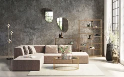 KARE Design Bank Infinity Fluweel Taupe Links Cheap