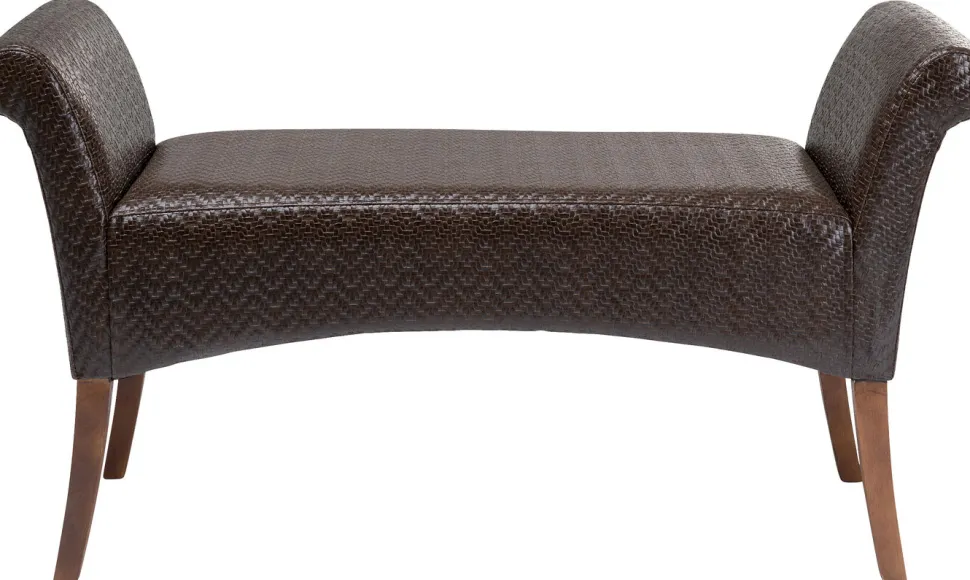 KARE Design Bankje Motley Zigzag Brown Cheap