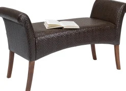 KARE Design Bankje Motley Zigzag Brown Cheap