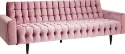 KARE Design Bank Milchbar 3-Zits Fluweel Roze Sale