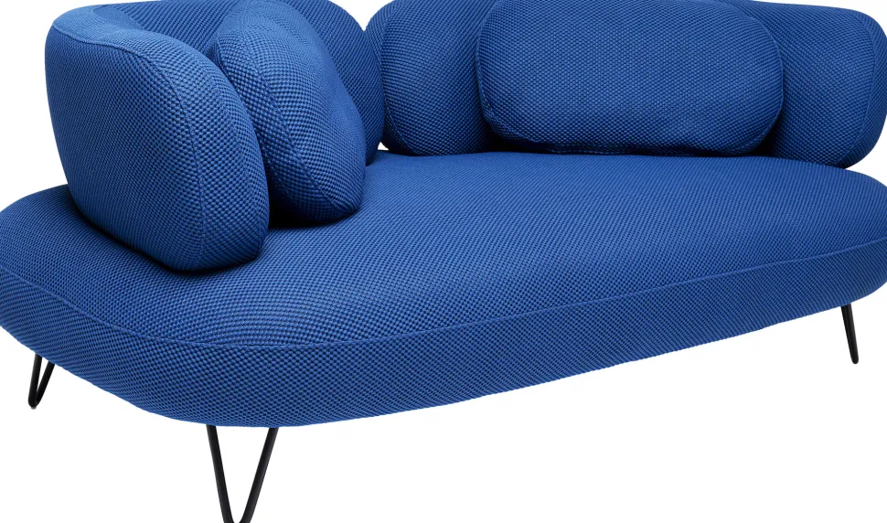 KARE Design Bank Peppo 2-Seater Blue 182cm Outlet