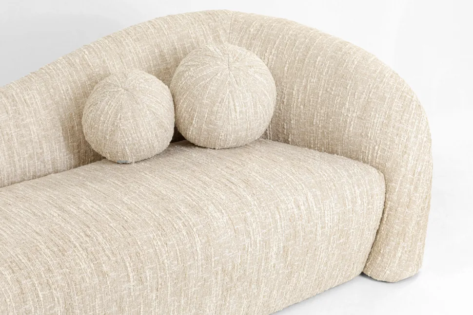 KARE Design Bank 3-zits Livia Melange Cream 261cm Fashion