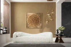 KARE Design Bank 3-zits Livia Melange Cream 261cm Fashion