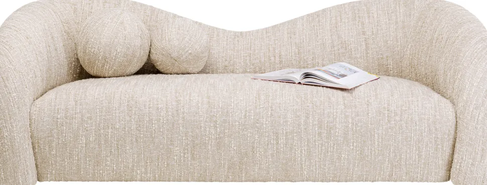 KARE Design Bank 2-zits Livia Melange Cream 201cm Sale