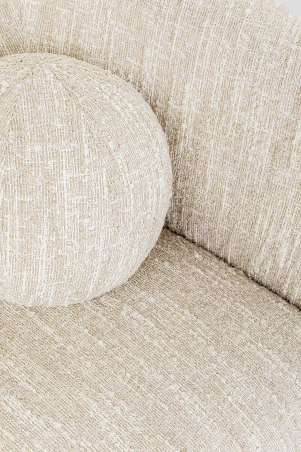 KARE Design Bank 2-zits Livia Melange Cream 201cm Sale