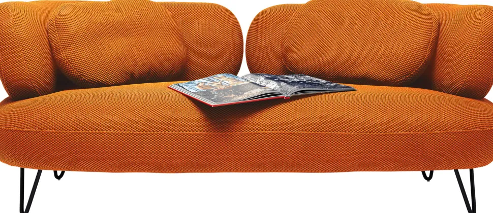 KARE Design Bank 2-zits Peppo Orange 182cm Outlet