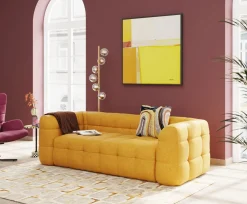 KARE Design Bank 3-zits Salamanca Yellow 240cm Store