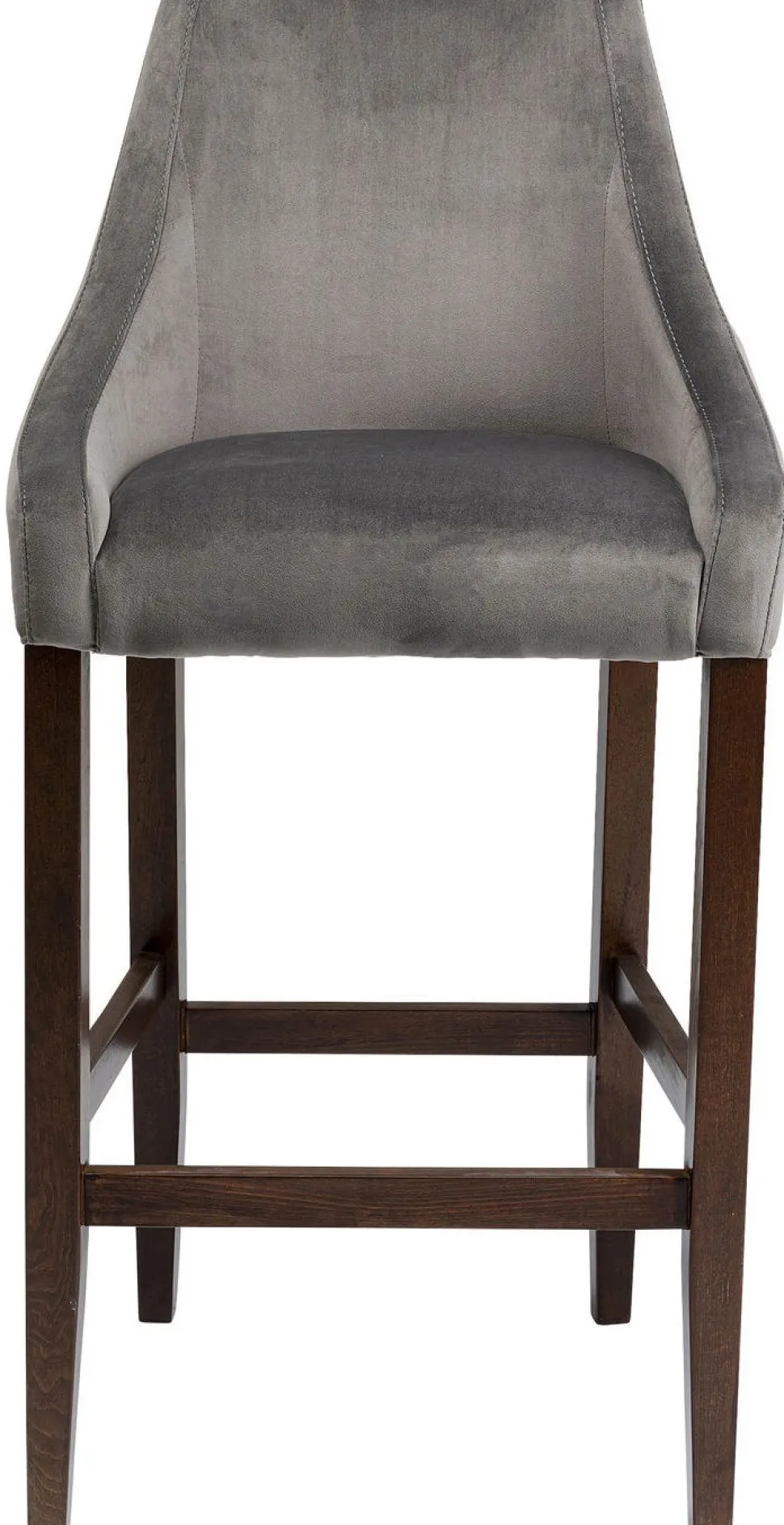 KARE Design Barkruk Mode Fluweel Grijs Outlet