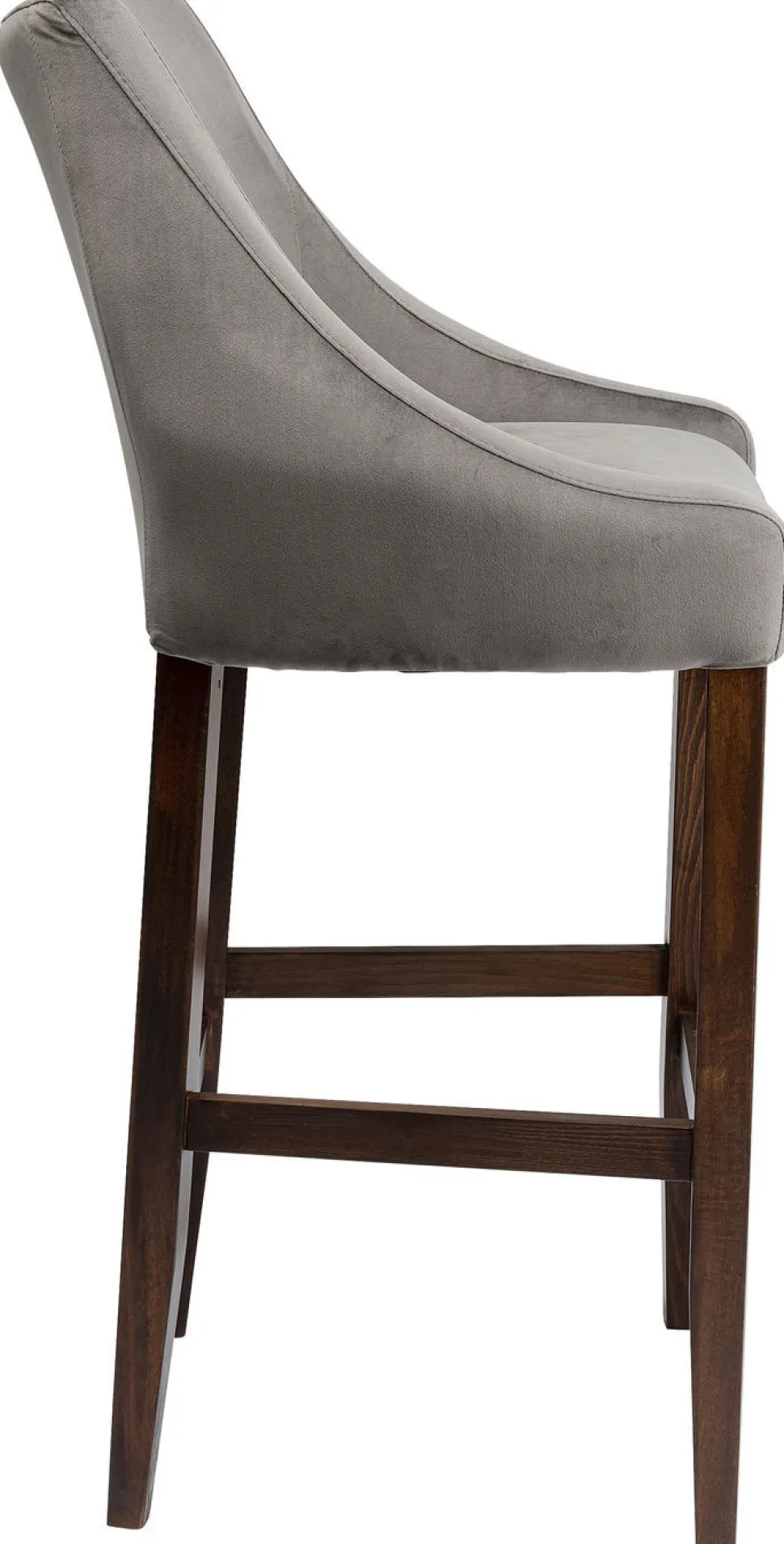 KARE Design Barkruk Mode Fluweel Grijs Outlet
