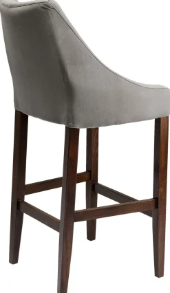 KARE Design Barkruk Mode Fluweel Grijs Outlet