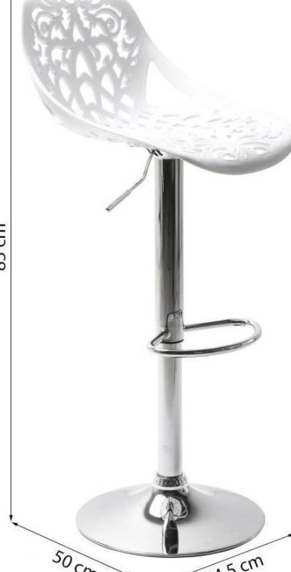 KARE Design Barkruk Ornament Wit Best