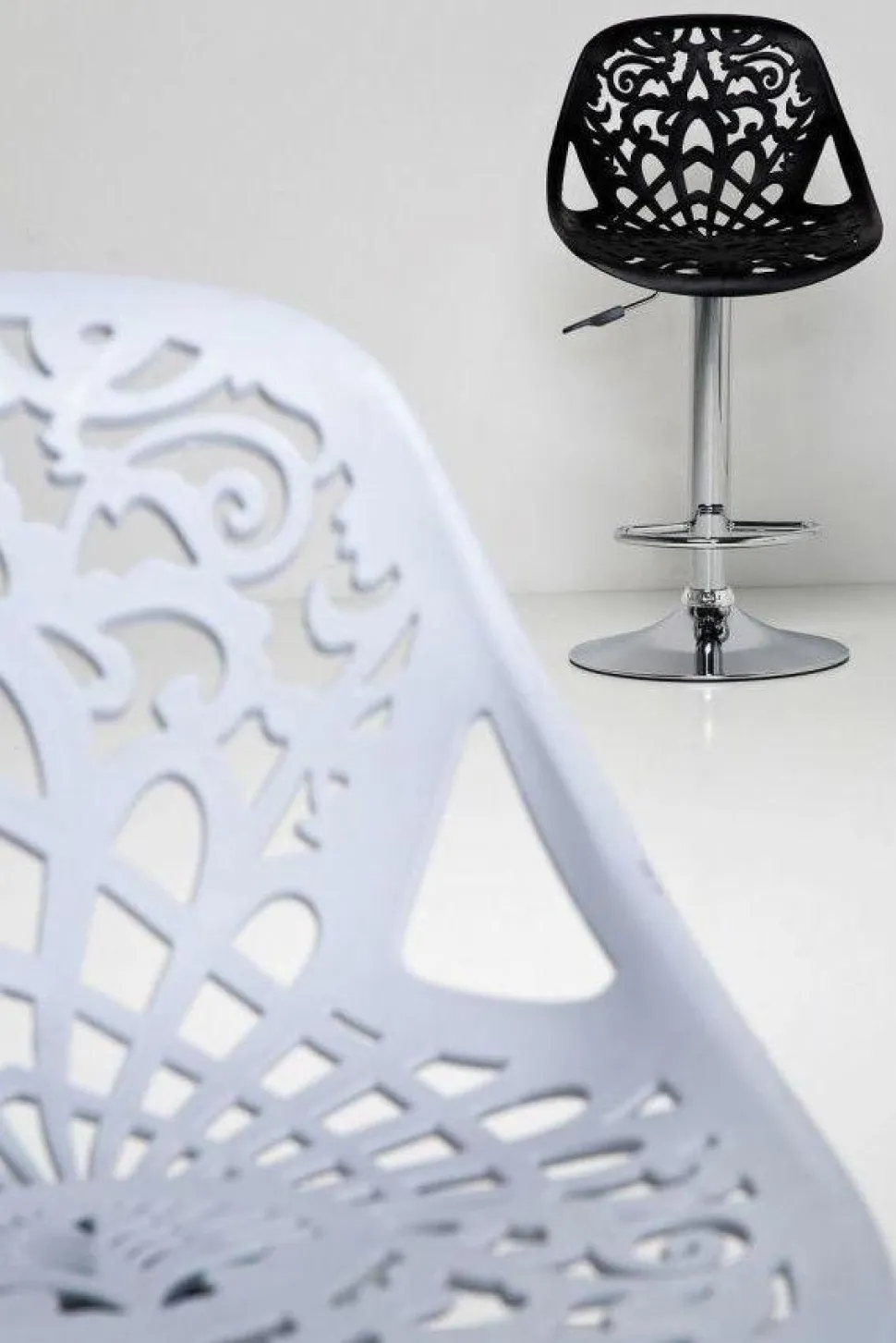 KARE Design Barkruk Ornament Wit Best