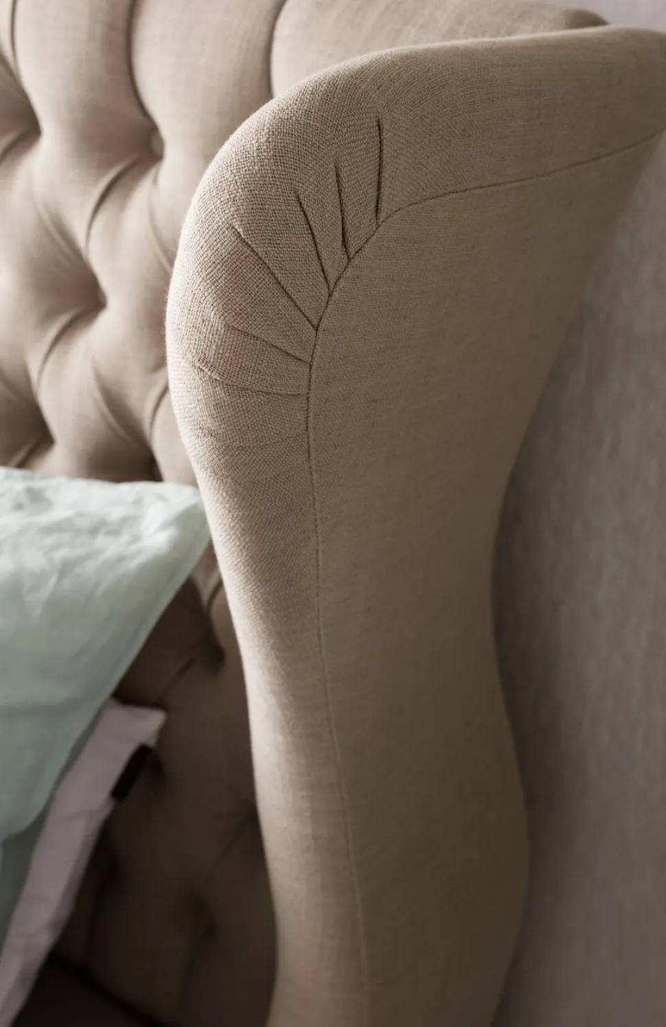 KARE Design Bed City Spirit Linnen Natuurlijk 180x200cm Sale