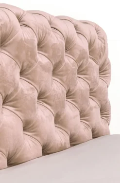 KARE Design Bed Desire Fluweel Ecru 160x200cm Best