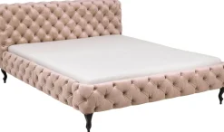 KARE Design Bed Desire Fluweel Ecru 160x200cm Best