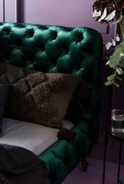 KARE Design Bed Desire Fluweel Groen 180x200cm Best Sale