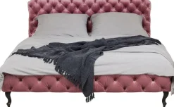 KARE Design Bed Desire Fluweel Roze 160x200cm Fashion