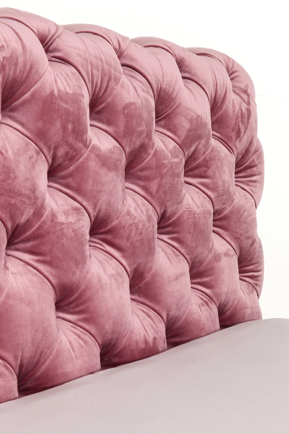 KARE Design Bed Desire Fluweel Roze 180x200cm Cheap