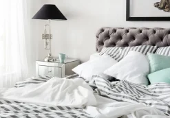 KARE Design Bed Desire Fluweel Zilvergrijs 160x200cm Clearance