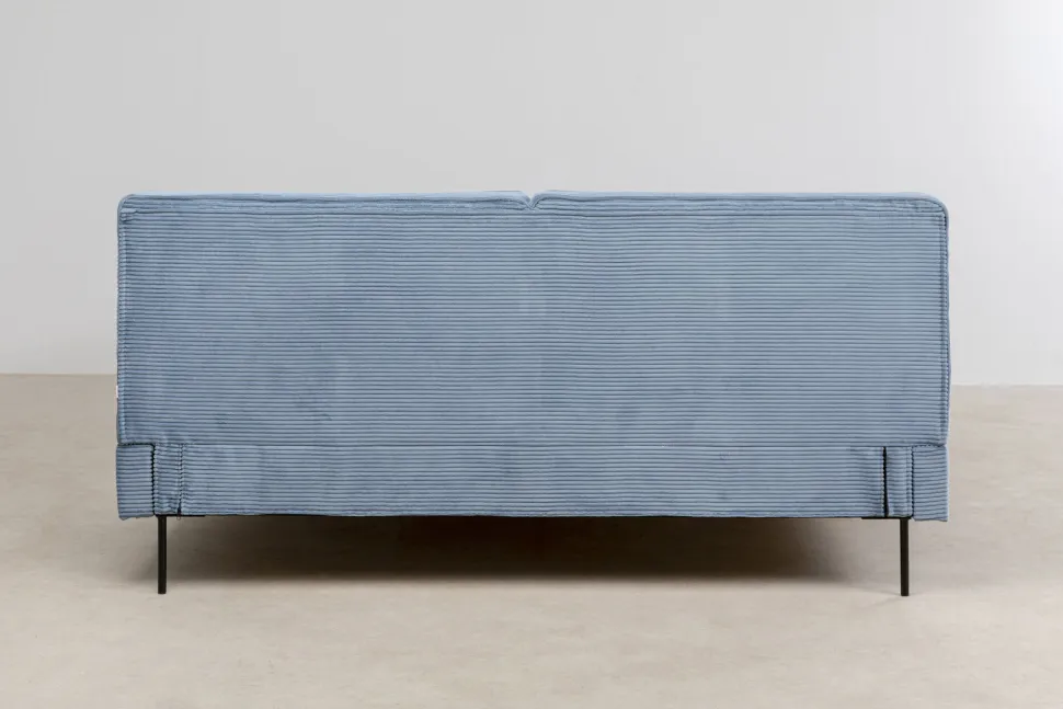 KARE Design Bed East Side Cord Blue 160x200cm Store