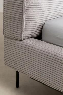 KARE Design Bed East Side Cord Grey 180x200cm New