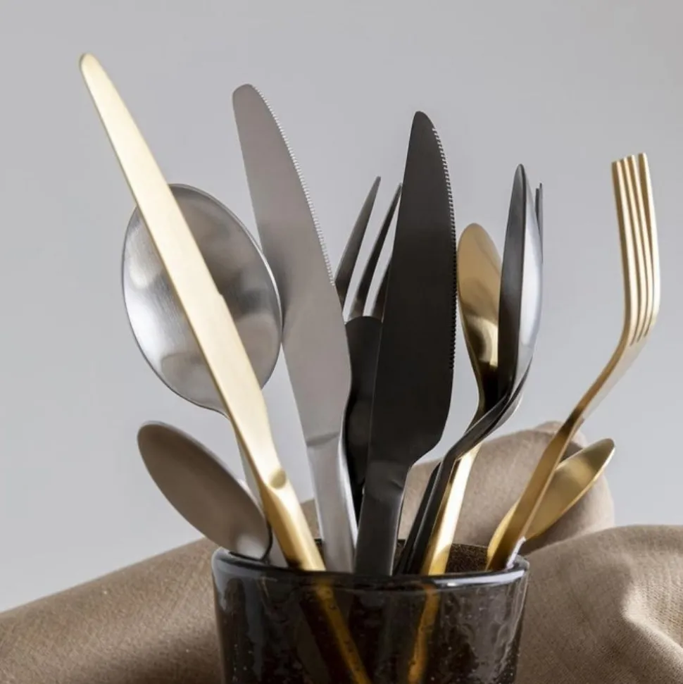 KARE Design Bestek Gloria Mat Goud (16 Stuks) Outlet