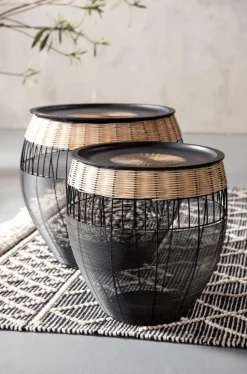 KARE Design Bijzettafel African Drums (2-delig) Discount