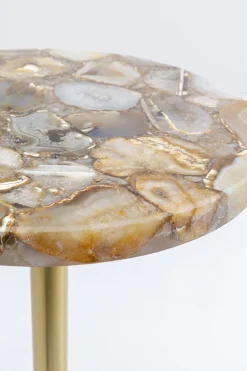 KARE Design Bijzettafel Agate Base White 25cm Clearance