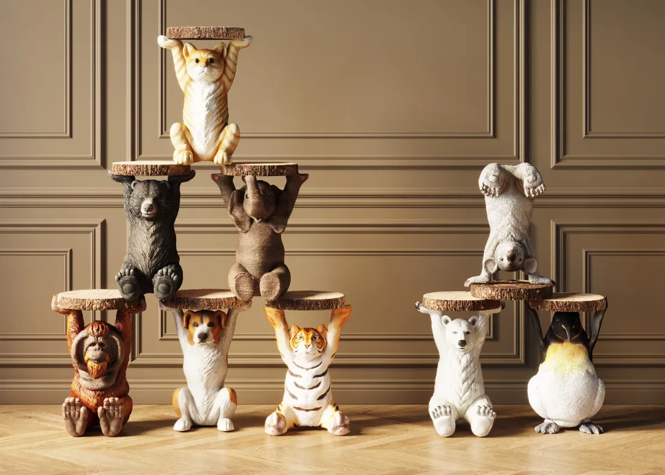 KARE Design Bijzettafel Animal Mr Jack Ø33cm Online