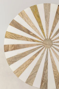 KARE Design Bijzettafel Domero Cirque Gold White Ø25cm Best