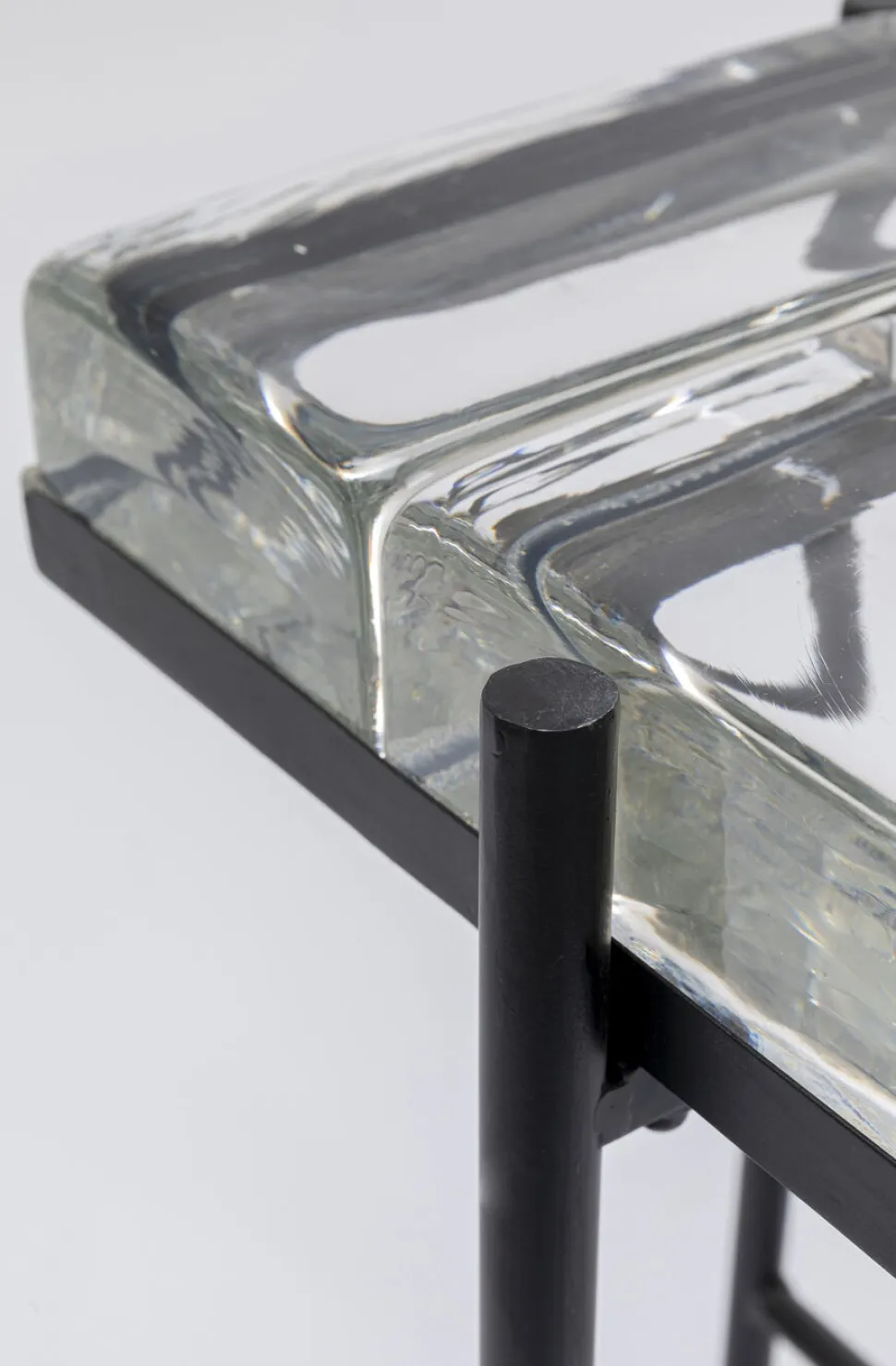 KARE Design Bijzettafel Iceline Black 43x33cm Outlet