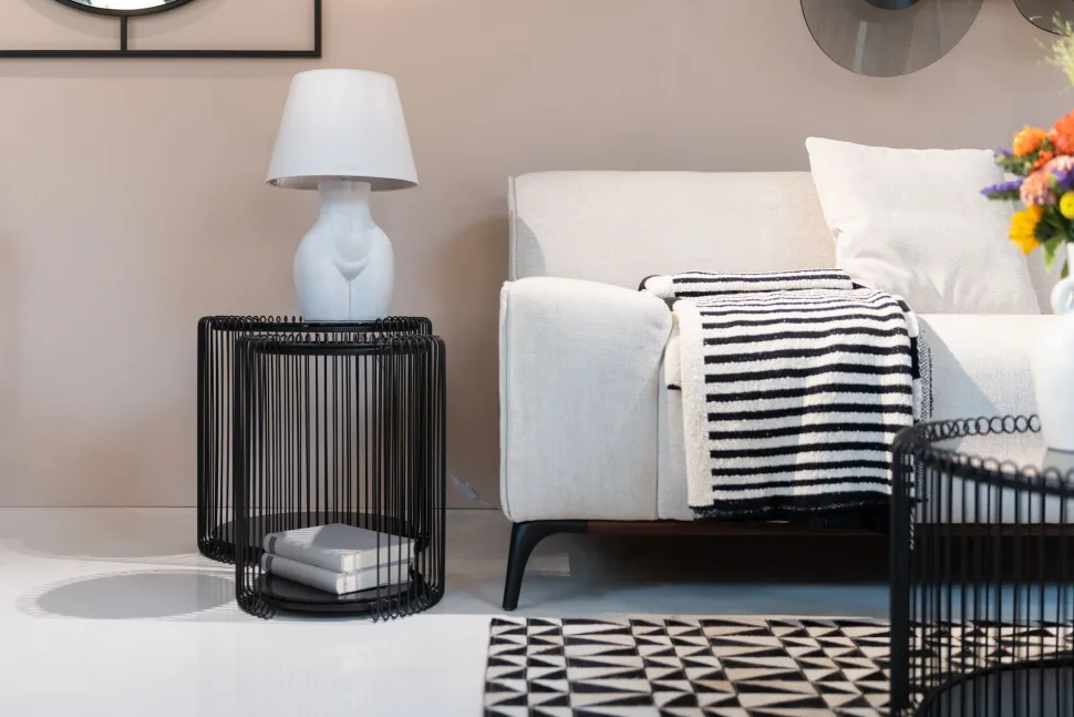 KARE Design Bijzettafel Wire Double Black Set Van 2 Cheap