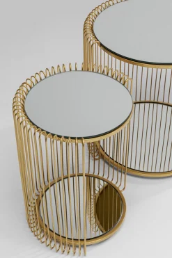 KARE Design Bijzettafel Wire Double Brass (2/set) Flash Sale