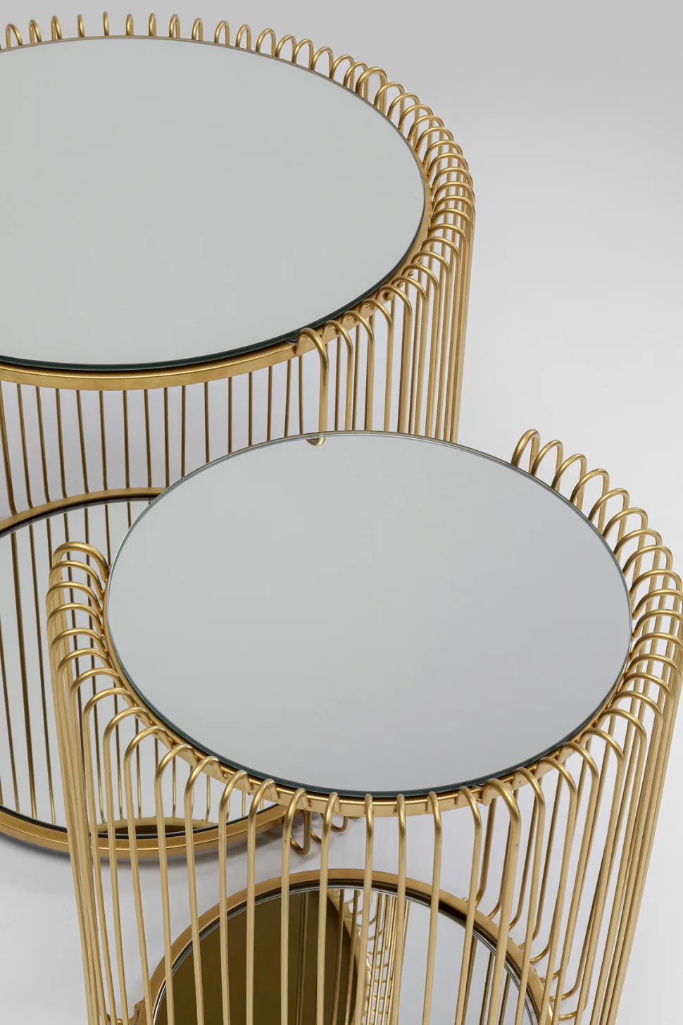 KARE Design Bijzettafel Wire Double Brass (2/set) Flash Sale