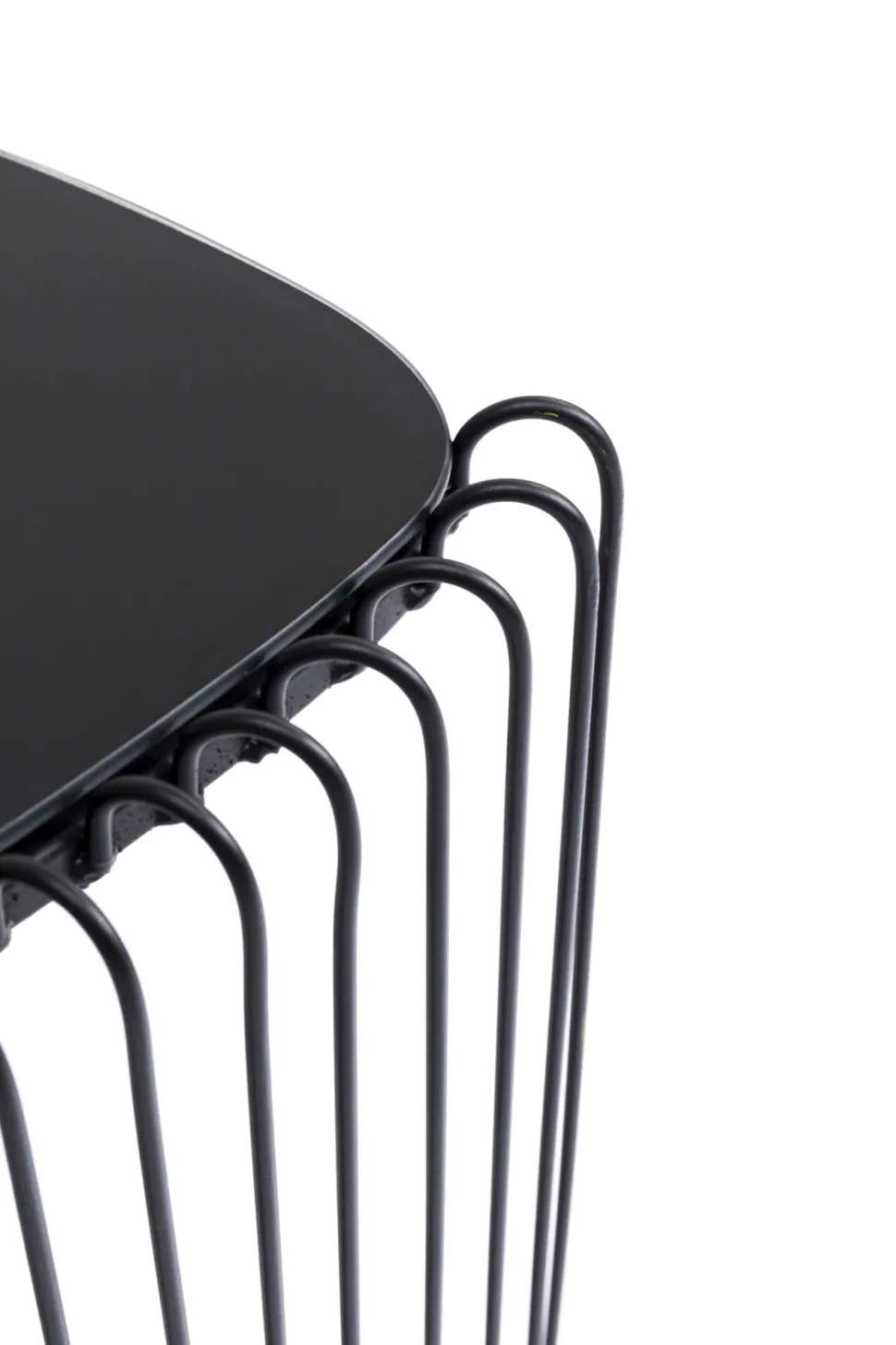 KARE Design Bijzettafel Wire Triangle Black (Set Van 2) Cheap